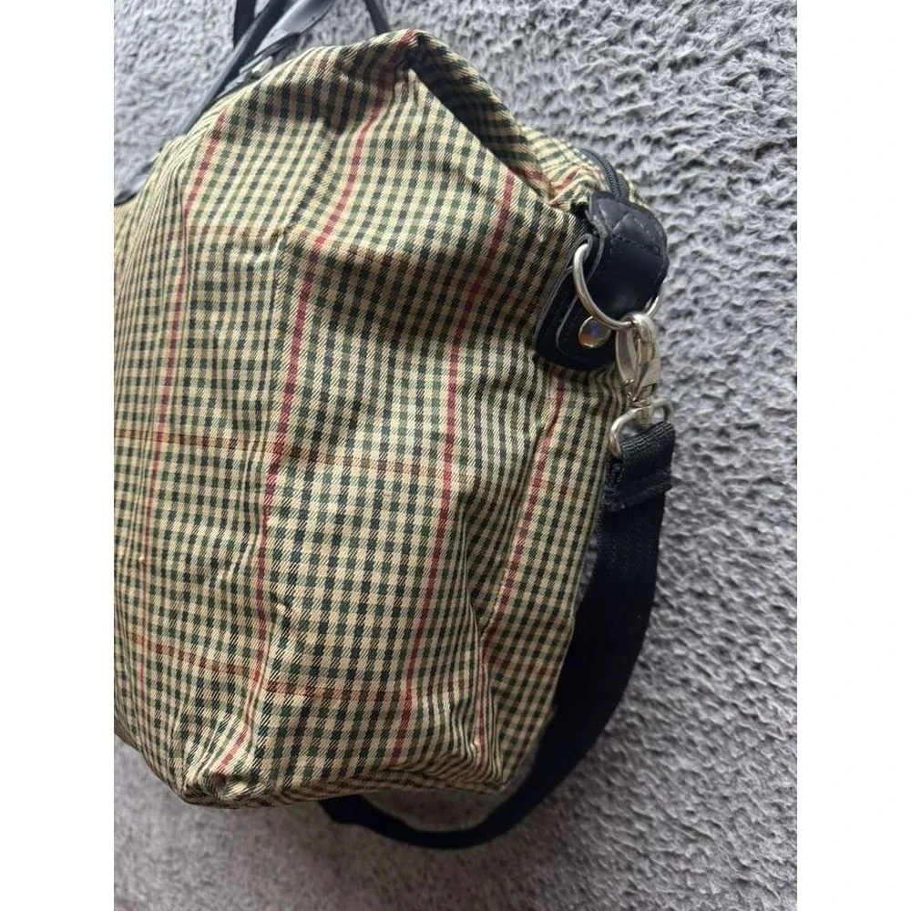 Diane‎ Von Furstenberg Checkered Carry On Luggage Travel Duffle Bag 14